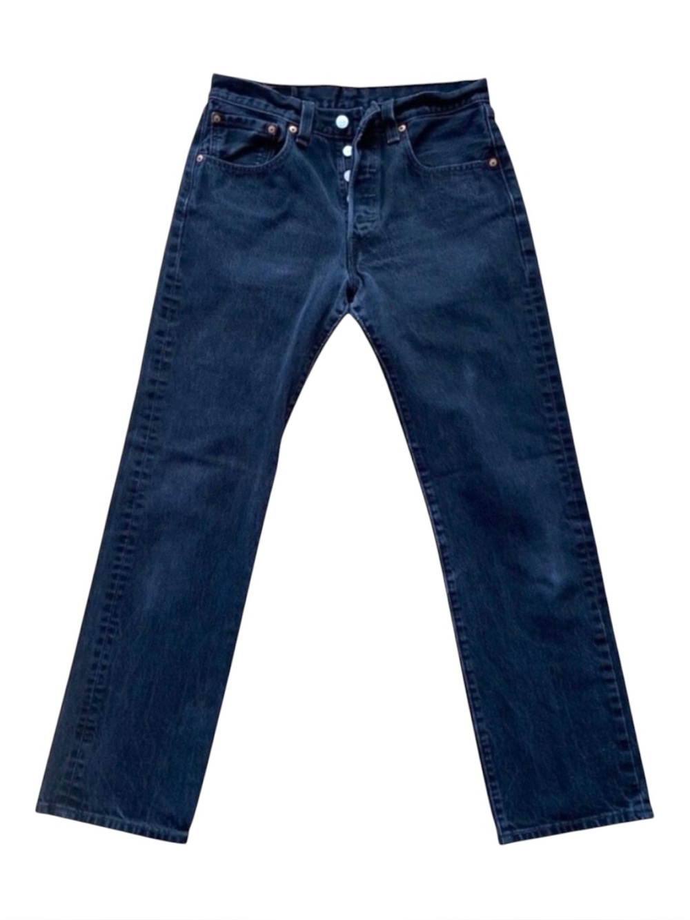 Levis 501 Original Fit Button-Fly Black Denim Jeans W31